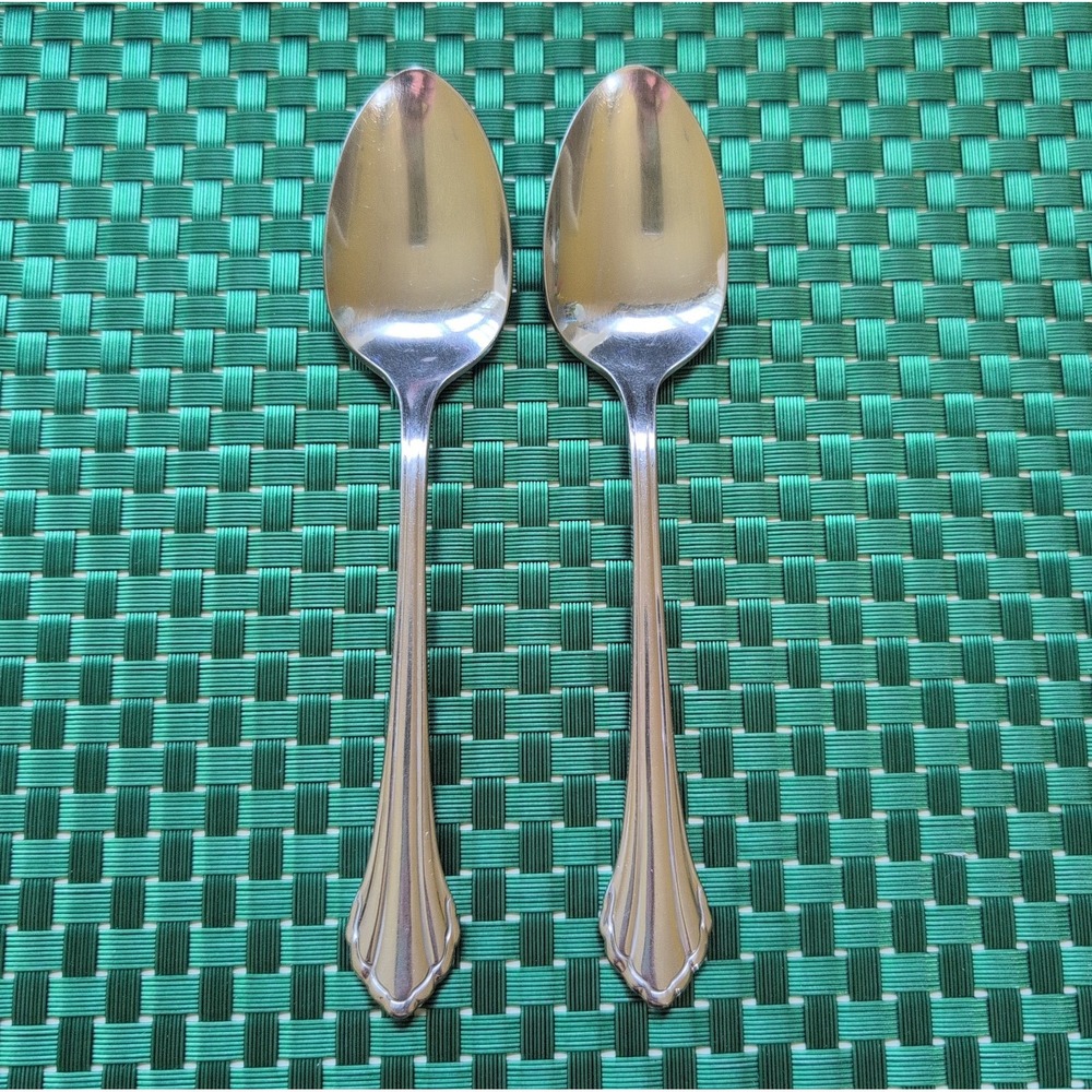 Oneida CLARETTE Teaspoons Set Lot of 2 Community Betty Crocker Stainless USA Vtg - Picture 10 of 10